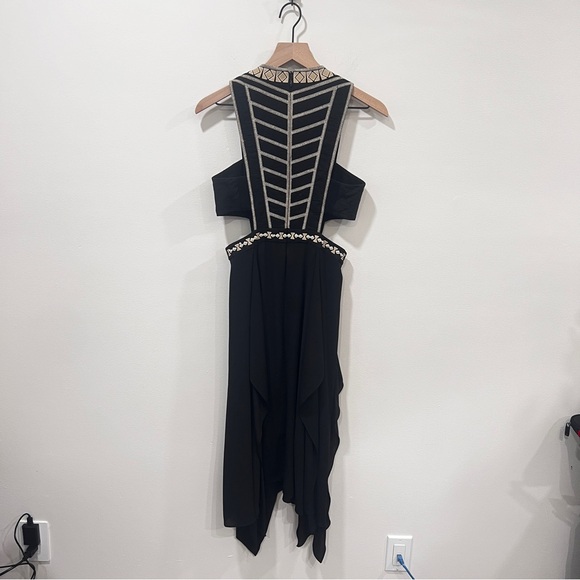BCBGMaxAzria Adelia Cutout Embellished Midi Dress Size 2 - Picture 5 of 10